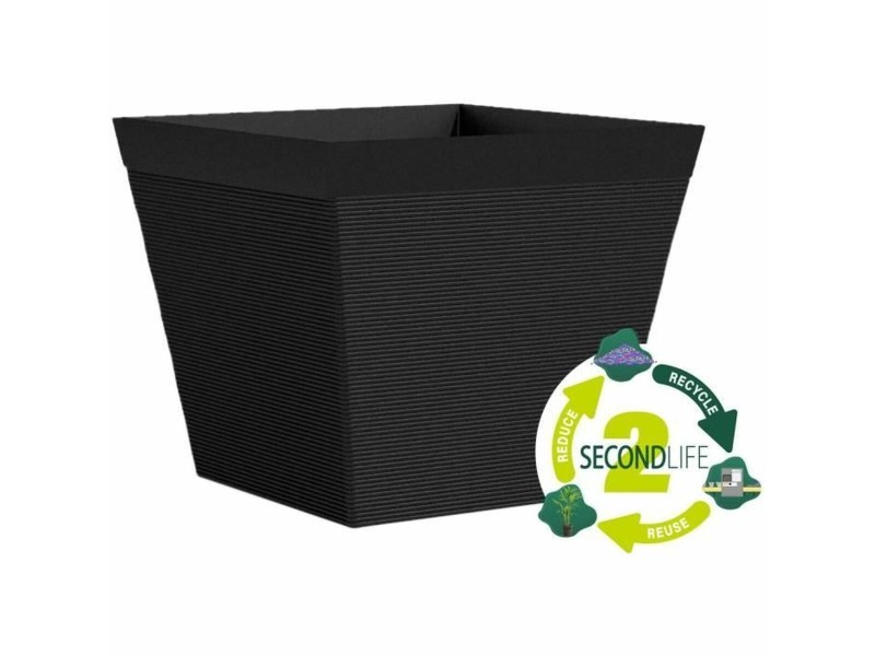 Саксия Garden ID Черен Квадратек 29 x 26 cm NaN –  BB Саксии