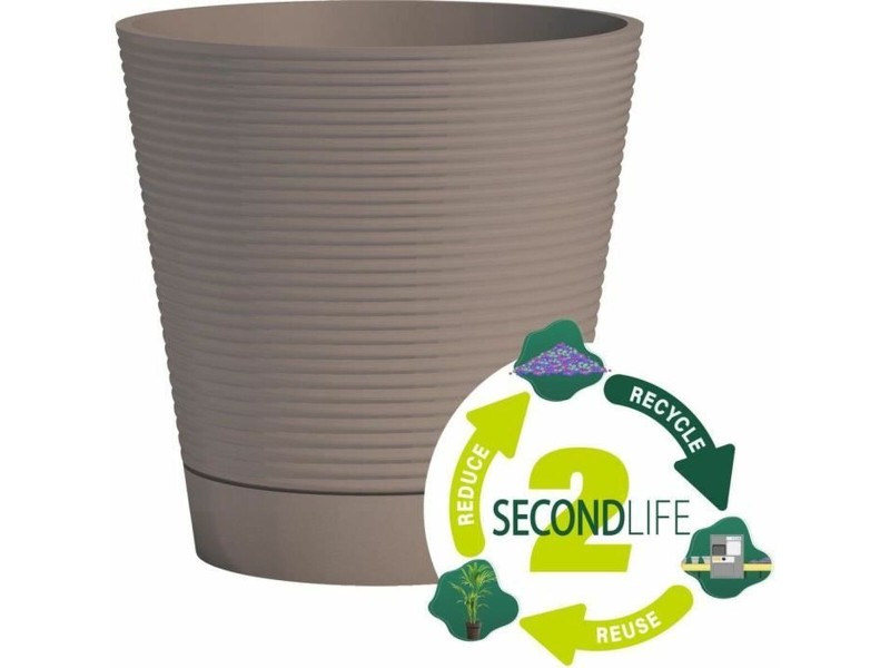 Саксия за самостоятелно поливане Garden ID Тъмнокафяв 40 cm NaN –  BB Саксии