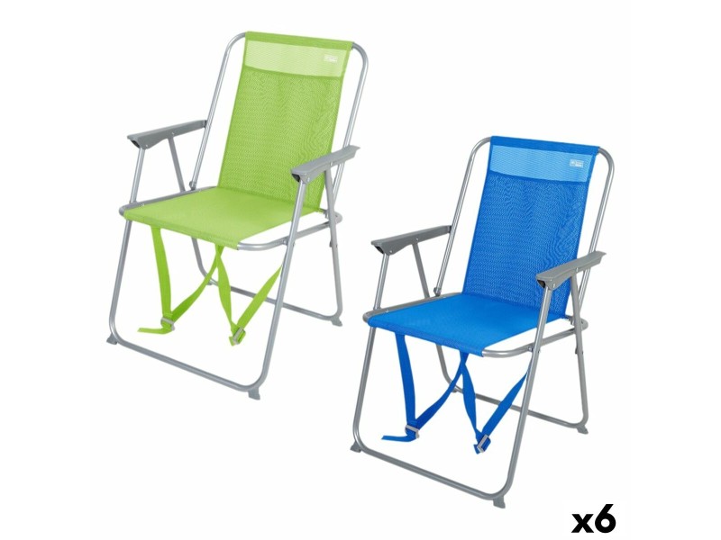 подплатен къмпинг стол Aktive 44 x 74 x 45 cm (6 броя) NaN –  BB Сгъваеми столове