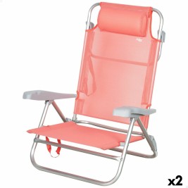 подплатен къмпинг стол Aktive 47 x 82 x 49 cm Flamingo (2 броя)
