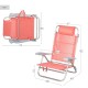 подплатен къмпинг стол Aktive 47 x 82 x 49 cm Flamingo (2 броя) NaN –  BB Сгъваеми столове