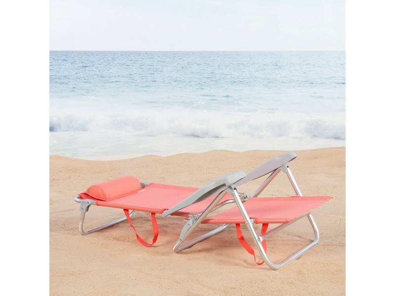 подплатен къмпинг стол Aktive 47 x 82 x 49 cm Flamingo (2 броя) NaN –  BB Сгъваеми столове