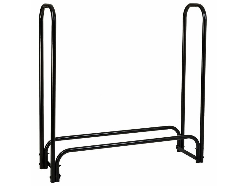 Поставка за Дърва Alexandra House Living Черен Желязо 34 x 124 x 124 cm NaN –  BB Дърварник