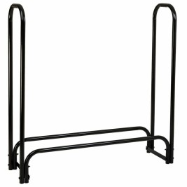 Поставка за Дърва Alexandra House Living Черен Желязо 34 x 124 x 124 cm