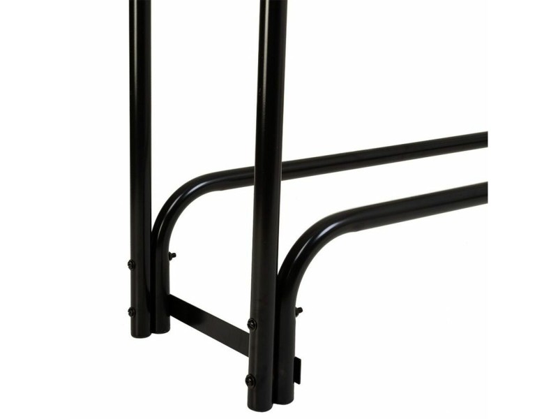 Поставка за Дърва Alexandra House Living Черен Желязо 34 x 124 x 124 cm NaN –  BB Дърварник