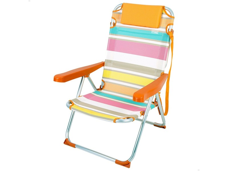 Плажен стол Aktive 48 x 90 x 60 cm NaN –  BB Сгъваеми столове от плат