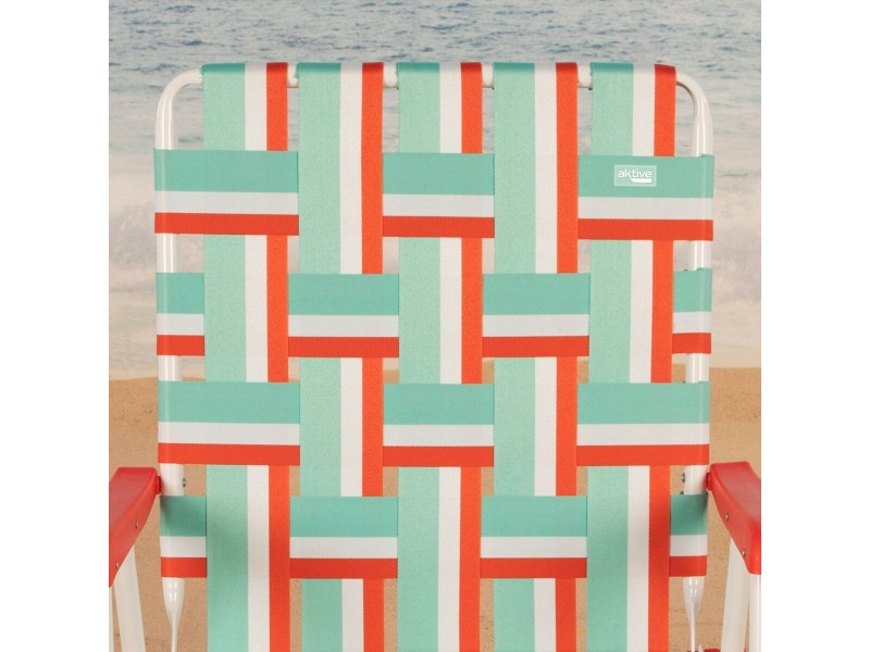 Плажен стол Aktive 52 x 90 x 56 cm NaN –  BB Сгъваеми столове от плат