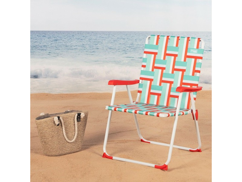 Плажен стол Aktive 52 x 90 x 56 cm NaN –  BB Сгъваеми столове от плат