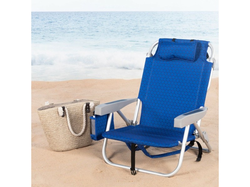 Плажен стол Aktive 50 x 78 x 53 cm NaN –  BB Сгъваеми столове от плат