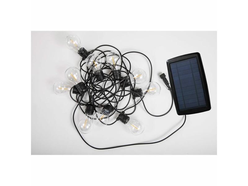 Гирлянда от LED Светлини New Garden Allegra 8 m 10 Бял/Черен Слънчев NaN –  BB Гирлянди за външно осветление