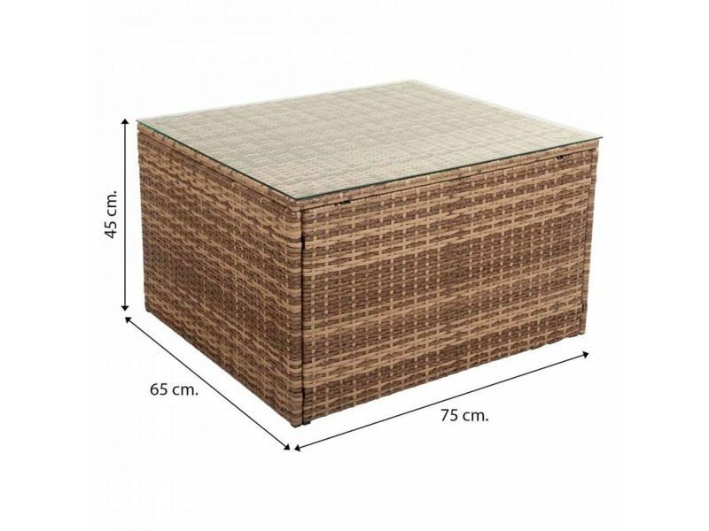 Градински мебели Alexandra House Living Кафяв Естествен 65 x 45 x 75 cm 4 Части NaN –  BB Комплекти градински мебели