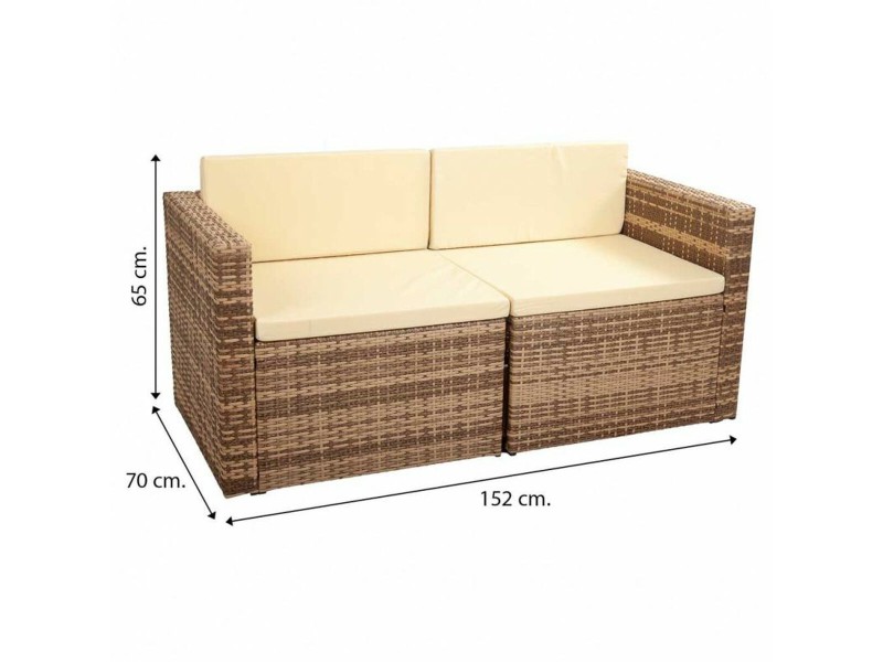 Градински мебели Alexandra House Living Кафяв Естествен 65 x 45 x 75 cm 4 Части NaN –  BB Комплекти градински мебели