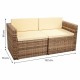 Градински мебели Alexandra House Living Кафяв Естествен 65 x 45 x 75 cm 4 Части NaN –  BB Комплекти градински мебели