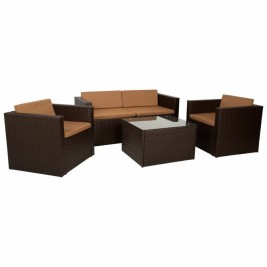 Градински мебели Alexandra House Living Кафяв 65 x 45 x 75 cm 4 Части