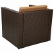 Градински мебели Alexandra House Living Кафяв 65 x 45 x 75 cm 4 Части NaN –  BB Комплекти градински мебели