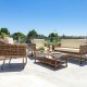 Комплект от Маса и 2 Кресла Alexandra House Living Кафяв Естествен 4 Части NaN –  BB Комплекти градински мебели