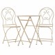 Комплект от маса с 2 стола Alexandra House Living Бял 60 x 75 x 60 cm NaN –  BB Комплекти градински мебели