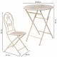 Комплект от маса с 2 стола Alexandra House Living Бял 60 x 75 x 60 cm NaN –  BB Комплекти градински мебели