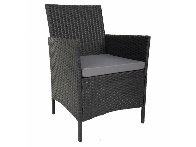 Градински мебели Alexandra House Living Черен 61 x 85 x 58 cm 9 Части NaN –  BB Комплекти градински мебели