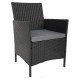 Градински мебели Alexandra House Living Черен 61 x 85 x 58 cm 9 Части NaN –  BB Комплекти градински мебели