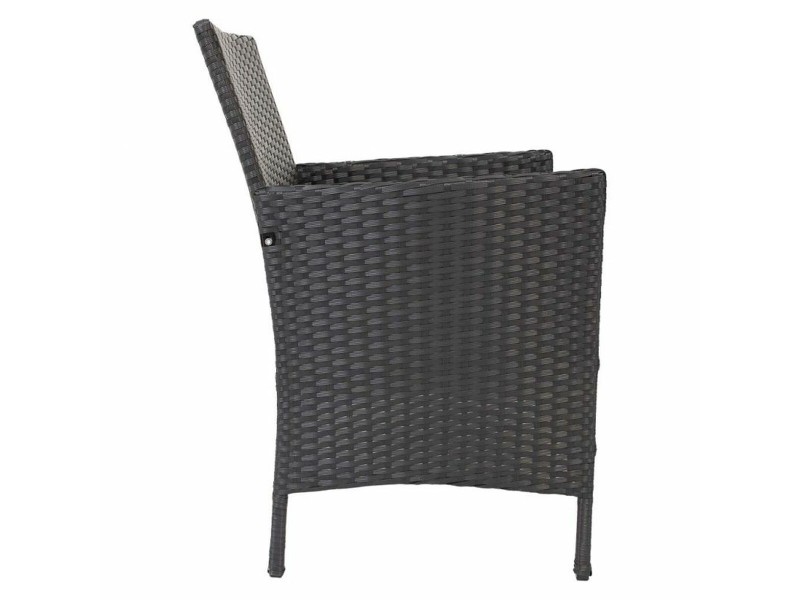 Градински мебели Alexandra House Living Черен 61 x 85 x 58 cm 9 Части NaN –  BB Комплекти градински мебели