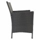 Градински мебели Alexandra House Living Черен 61 x 85 x 58 cm 9 Части NaN –  BB Комплекти градински мебели