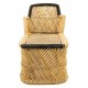 Lamamistool Alexandra House Living Черен Естествен 48 x 78 x 110 cm NaN –  BB Шезлонги