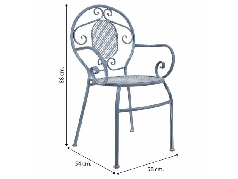 Aiatool Alexandra House Living Сив Желязо 54 x 88 x 58 cm NaN –  BB Градински столове за хранене
