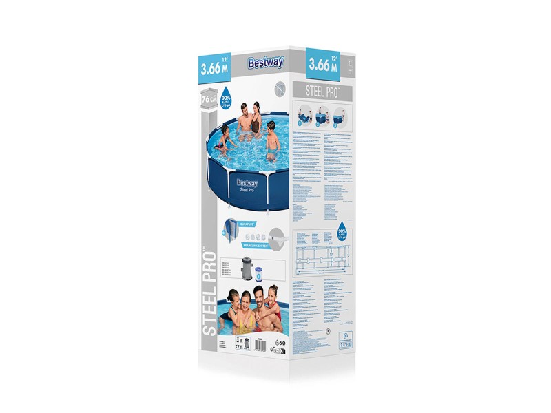 Басейн Подвижен Bestway 366 x 76 cm 366 x 366 x 76 cm NaN –  BB Подвижни басейни
