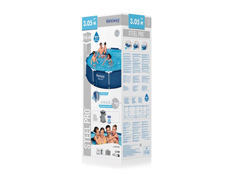 Басейн Подвижен Bestway 305 x 76 cm 305 x 305 x 76 cm NaN –  BB Подвижни басейни