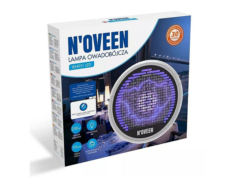 Лампа Против Комари Noveen IKN951 Сив Метал 20 W NaN –  BB Комари