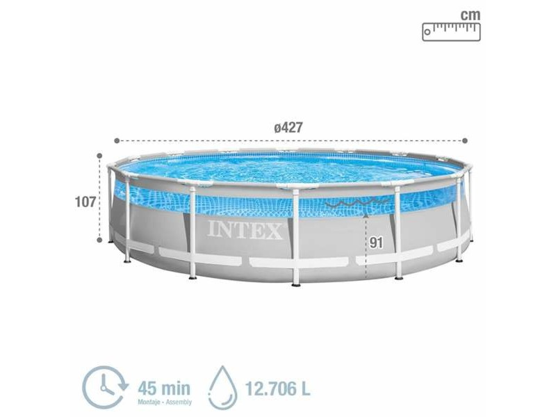 Басейн Подвижен Intex 427 x 107 x 427 cm NaN –  BB Подвижни басейни