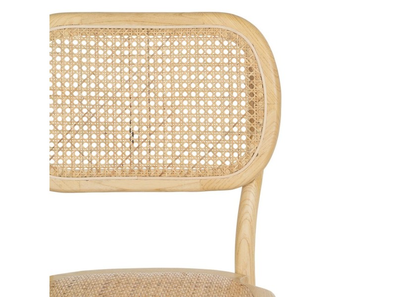 Трапезен стол Естествен Pатан Бряст 45 x 41 x 88 cm NaN –  BB Градински столове за хранене