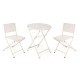 Комплект от маса с 2 стола Ibergarden HS23377/78 HS23377/78 Бял 96 x 60 x 22,5 cm NaN –  BB Комплекти градински мебели