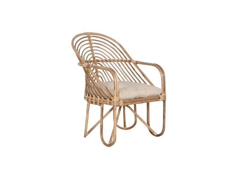 Aiatool Home ESPRIT Бамбук Pатан 58 x 61 x 87 cm NaN –  BB Покрити плетени столове