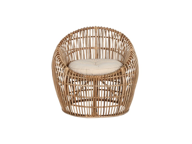 Aiatool Home ESPRIT Бамбук Pатан 70 x 70 x 74 cm NaN –  BB Покрити плетени столове