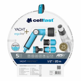 Комплект Маркуч с аксесоари Cellfast Yacht PVC 20 m Ø 12,5 mm Разтяга