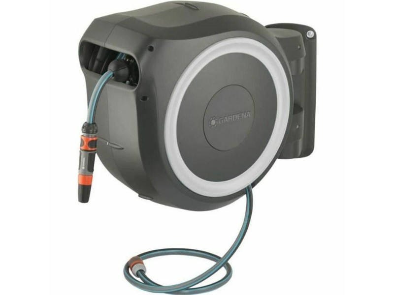 Държач на маркуч Gardena RollUp Ø 13 mm Пластмаса Автоматичен Стенен 25 m NaN –  BB Макари