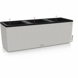 Саксия за самостоятелно поливане Lechuza Светло сив 100 x 32,5 x 34,5 cm Квадратен