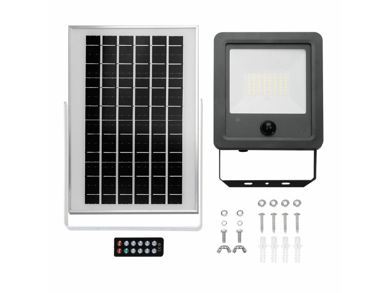 Фокус на Прожектор EDM 31862 100 W 1200 Lm Слънчев Сензор за Движение (6500 K) NaN –  BB Външни прожектори