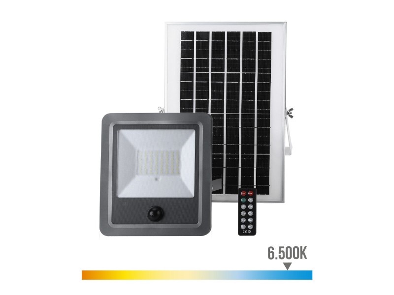 Фокус на Прожектор EDM 31862 100 W 1200 Lm Слънчев Сензор за Движение (6500 K) NaN –  BB Външни прожектори