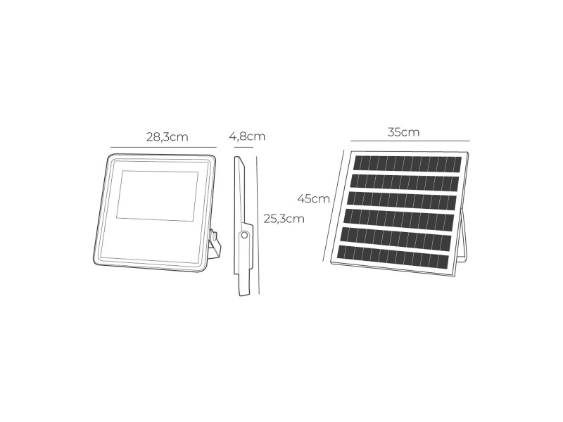 Фокус на Прожектор EDM 31860 Slim 400 W 3500 lm Слънчев (6500 K) NaN –  BB Външни прожектори