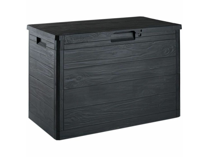 Градински съндък за съхранение Toomax Черен 77,5 x 44,5 x 52,7 cm 160 L NaN –  BB Градински сандъци