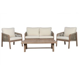 Градински мебели Home ESPRIT Кафяв 138 x 79 x 83 cm 138 x 79 x 65 cm (4 Части)