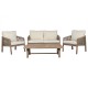 Градински мебели Home ESPRIT Кафяв 138 x 79 x 83 cm 138 x 79 x 65 cm (4 Части) NaN –  BB Комплекти градински мебели