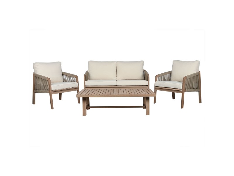 Градински мебели Home ESPRIT Кафяв 138 x 79 x 83 cm 138 x 79 x 65 cm (4 Части) NaN –  BB Комплекти градински мебели