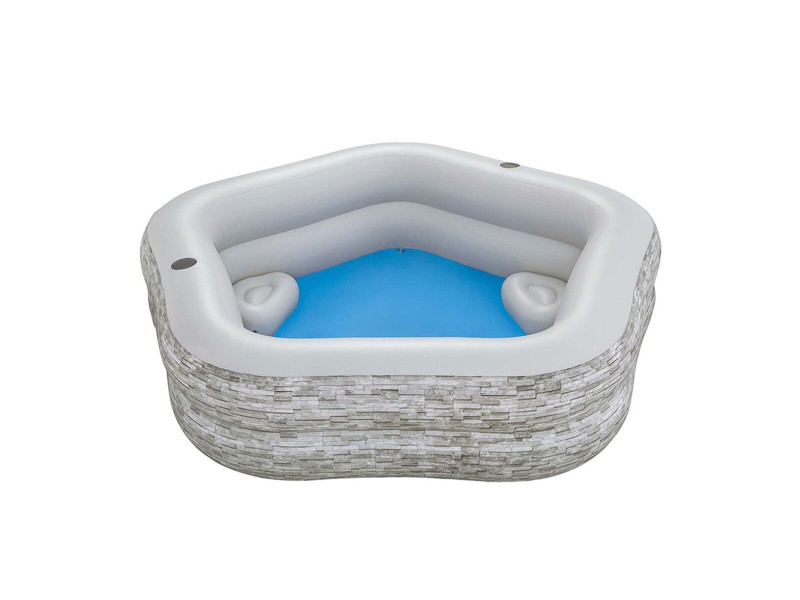 Надуваем Басейн Bestway Сив 213 x 206 x 53 cm NaN –  BB Надуваеми басейни