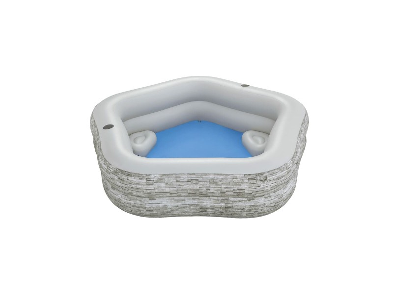Надуваем Басейн Bestway Сив 213 x 206 x 53 cm NaN –  BB Надуваеми басейни