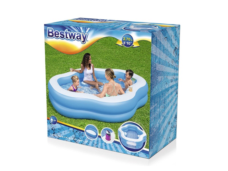 Надуваем Басейн Bestway Многоцветен 270 x 198 x 51 cm NaN –  BB Надуваеми басейни