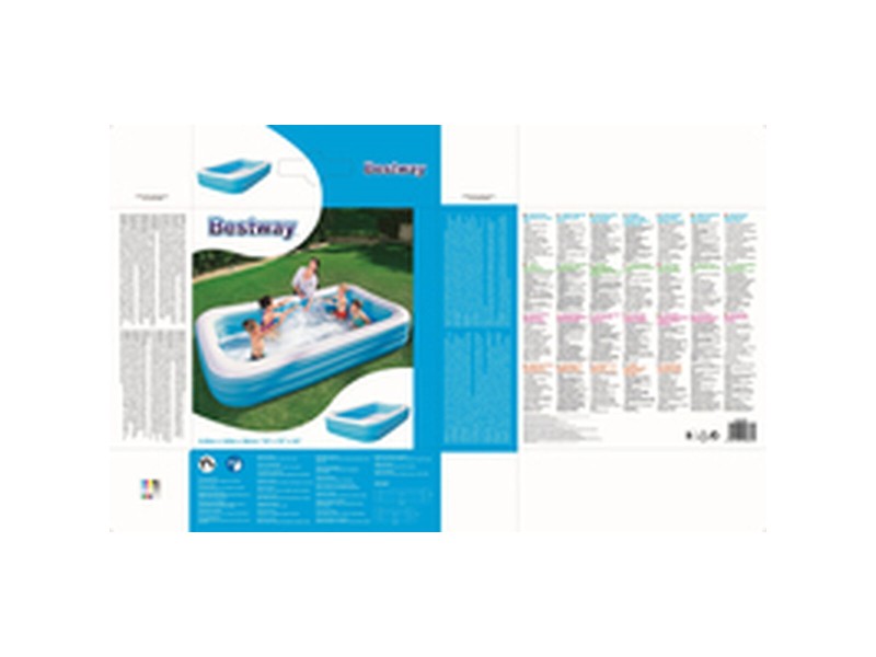 Детски басейн Bestway Многоцветен 305 x 183 x 56 cm NaN –  BB Надуваеми басейни